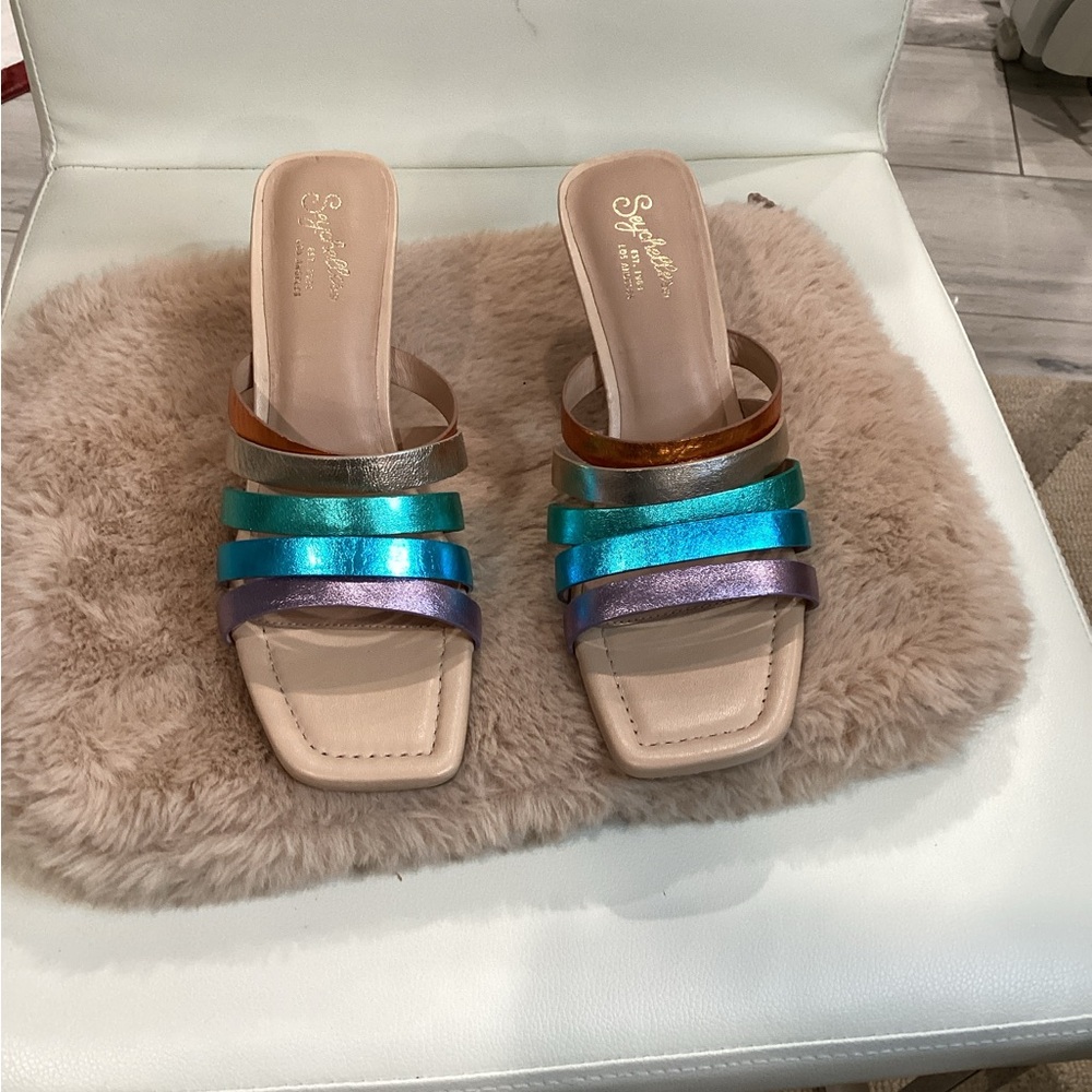 Seychelles Multicolor Metallic Sandals